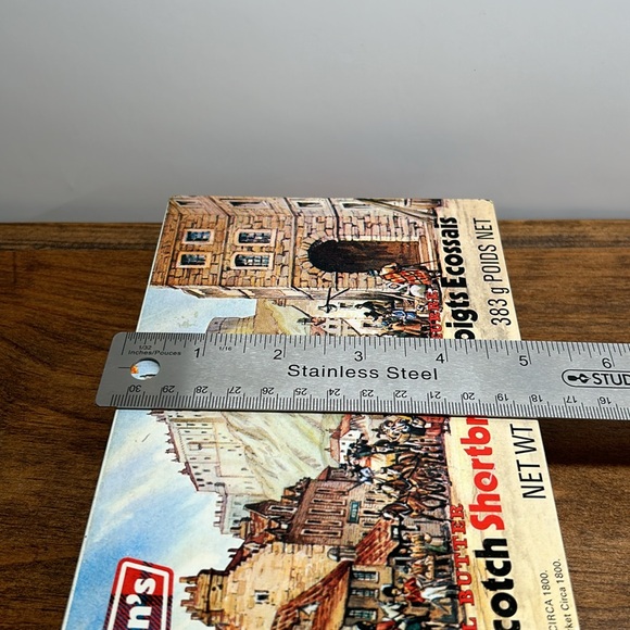 4/$20 Vintage Burton's Butter Finger Scotch Shortbread Metal Empty Tin Tartan - Picture 11 of 12